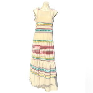 Violet Weekend Boho Style Sleeveless Stripe Maxi Dress New Size Medium